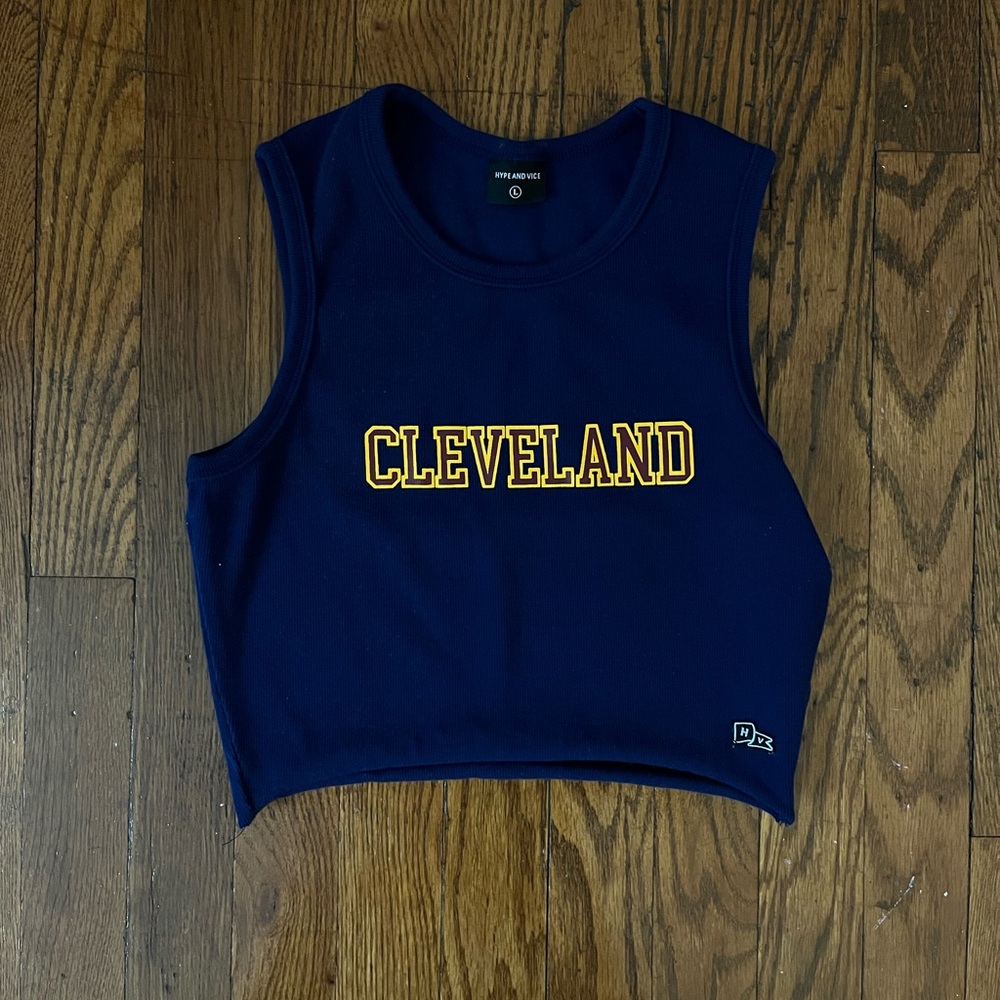 Navy Blue Cleveland Tank Top